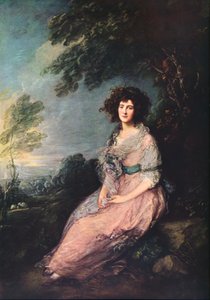 السيدة ريتشارد برينسلي شيريدان ، 1785-1787 بواسطة توماس غينزبورو