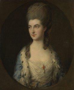 صورة لامرأة شابة تسمى الآنسة سبارو ، 1770. بواسطة توماس غينزبورو