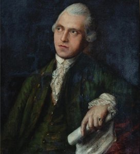 صورة للمؤلف وعازف الكمان أنطون كامل 1730-1784 ، حوالي 1768. بواسطة توماس غينزبورو