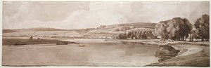مجموعة مختارة من عشرين من أكثر المناظر الخلابة في باريس: منظر لـ Belle Vue & Pont de Sêve ، 1802 بواسطة توماس غيرتين