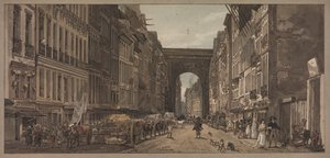 مجموعة مختارة من عشرين من أكثر المناظر الخلابة في باريس: منظر لبوابة سانت دينيس ... ، 1803 بواسطة توماس غيرتين