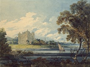 داف هاوس ، بانف ، 1794 (ألوان مائية ، مع بعض الخدوش ، فوق المؤشرات في الجرافيت) بواسطة توماس غيرتين