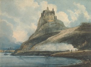 قلعة ليندسفارن ، الجزيرة المقدسة ، نورثمبرلاند ، 1796-97. بواسطة توماس غيرتين