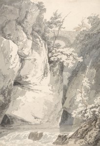 على ضفاف لاغو دي كومو ، c.1796 (يغسل على الجرافيت على الورق) بواسطة توماس غيرتين