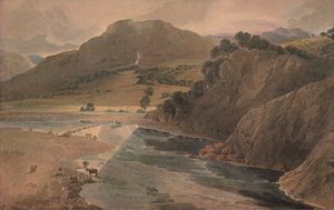 الحواجز على الرصيف ، فوق دير بولتون ، يوركشاير ، 1801 بواسطة توماس غيرتين