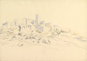 الأكروبوليس من أريوباغوس ، أثينا ، 24 أبريل 1846.