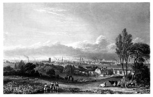 منظر لمانشستر ، 1844.