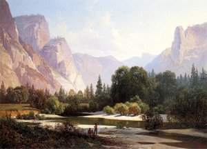 Piute Indian Camp ، يوسمايت ، 1890 بواسطة توماس هيل