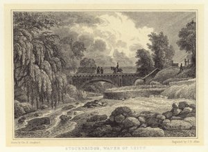 Stockbridge ، Water of Leith (نقش) بواسطة توماس هوسمر (بعد) شيبرد
