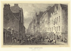 The Canongate ، النظر إلى الغرب (نقش) بواسطة توماس هوسمر (بعد) شيبرد