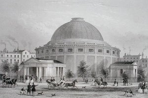 كرة الوحش في وايلد ، حوالي 1851 (نقش)