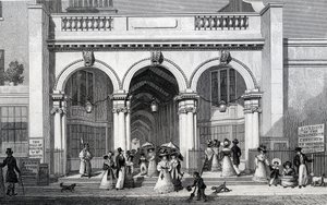 بيرلينجتون أركيد ، بيكاديللي ، نقشها ويليام تومبلسون ، 1828 بواسطة توماس هوسمر شيبرد