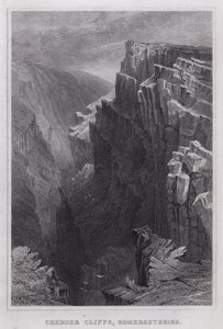 Chedder Cliffs, Somersetshire (engraving) بواسطة توماس هوسمر شيبرد