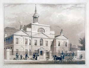 مستشفى مدينة لندن لاينج إن ، طريق المدينة ، فينسبري ، لندن ، c1827. بواسطة توماس هوسمر شيبرد