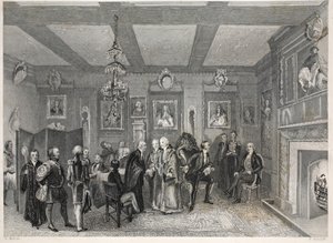 قاعة المجلس ، قاعة فينتنر ، من حانة "London Interiors with the Costumes and Ceremonies". جوزيف ميد ، لندن ، 1843 (نقش الفولاذ) بواسطة توماس هوسمر شيبرد