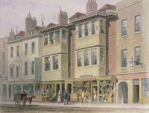 Crace XXVII-134 منازل قديمة على الجانب الشرقي من Grays Inn Lane ، باتجاه الشمال من Holborn. بواسطة توماس هوسمر شيبرد