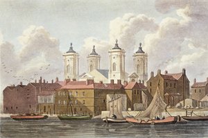 كنيسة سانت جونز وستمنستر ، 1815 بواسطة توماس هوسمر شيبرد
