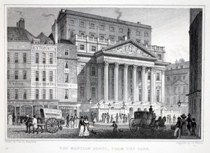 The Mansion House ، من حانة "لندن وضواحيها في حانة القرن التاسع عشر". شركة جونز أوند ، 1827-1829 بواسطة توماس هوسمر شيبرد