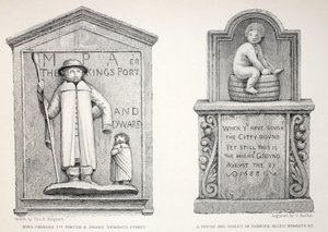 الكمبيوتر اللوحي في Pannier Alley - King Charles &39;Porter and Dwarf ، من "London and Environs in the Nineteenth Century Pub". شركة جونز أوند ، 1827-1829 بواسطة توماس هوسمر شيبرد