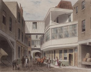 منظر لحانة Cross Keys Tavern ، وود ستريت ، c.1850 (مرحاض على ورق) بواسطة توماس هوسمر شيبرد