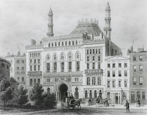 منظر للبانوبتيكون الملكي للعلوم والفنون ، 1825 (الطباعة الحجرية) بواسطة توماس هوسمر شيبرد