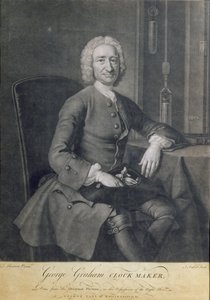 صورة لجورج جراهام (1673-1751) صانع ساعات ، محفور من قبل جون فابر (1684-1756) بواسطة توماس هدسون