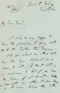 رسالة من السير توماس لورانس ، 1819 1904 بواسطة توماس لورانس