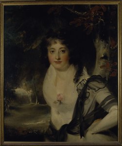Portrait of Lady Charlotte Bentinck, c.1790-1830 (oil on canvas) بواسطة توماس لورانس