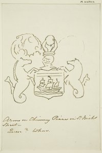 التفاصيل من Fireplace at Hillier's، St Nicholas Street (قلم وحبر على ورق) بواسطة توماس ليسون الأكبر روبوتبهام