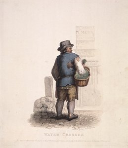 بائع الجرجير مع سلة على ذراعه ، 1820