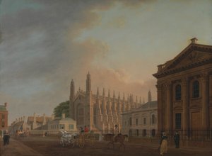 كينغز باريد ، كامبريدج بواسطة Thomas Malton the Younger