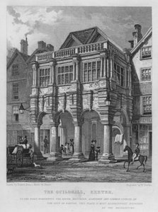 The Guildhall ، إكستر (نقش) بواسطة توماس مان (بعد) باينز