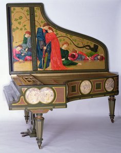 الحفلة الموسيقية الكبرى بيانو لسيباستيان إيرارد ، حوالي عام 1850 (الخشب المطلي والأبنوس والمفاتيح العاجية)