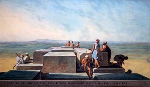 أعلى هرم الجيزة الأول ، 1794 بواسطة توماس ميلتون