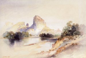 Castle Butte ، Green River ، Wyoming ، 1894 بواسطة توماس موران