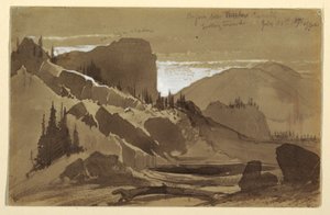 رسم، بالقرب من ميدو كريك، يوتا، يوتا، 25 يوليو 1871 بواسطة توماس موران