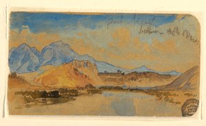 رسم، بورت نيف كانيون، أيداهو، ربما عام 1879 بواسطة توماس موران