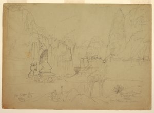 رسم، وادي ريو فيرجين، جنوب يوتا، 1873 بواسطة توماس موران