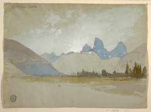 رسم، تيتونز، إيداهو، 1879 بواسطة توماس موران
