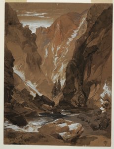 رسم، مضيق تولتيك، كولورادو، 1881 بواسطة توماس موران