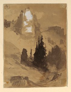 رسم، يلوستون، 1871 بواسطة توماس موران