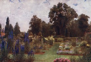 Kew Gardens: Herbaceous Gardens (colour litho) بواسطة توماس ماور مارتن