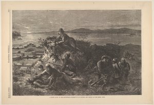 الكشفية الليلية في الجنوب الغربي - مفاجأة البؤرة الاستيطانية ومسح المتمردين ... ، 4 أبريل 1863. بواسطة توماس ناست