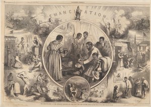 تحرير الأسود - الماضي والمستقبل من هاربرز ويكلي 24 يناير 1863. بواسطة توماس ناست