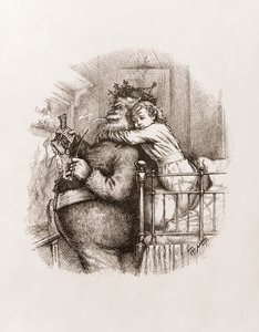 سانتا كلوز لتوماس ناست ، حوالي 1892 (نقش أبيض وأسود) بواسطة توماس ناست