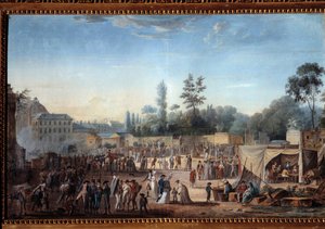 منظر لتويلري بليس دي لا ريفولوشن (1789-1799) لوحة توماس نوديت (1778-1810) بواسطة توماس نوديت