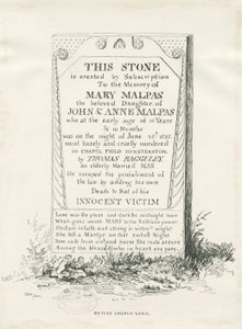 Betley - Memorial Stone: الرسم بالقلم الجاف والحبر ، 1838 بواسطة توماس بيبلو وود