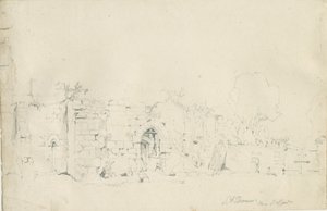 ستافورد - سانت توماس [بريوري]: الرسم بقلم الرصاص ، و [1839] (رسم) بواسطة توماس بيبلو وود