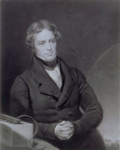 صورة لمايكل فاراداي (1791-1867) نقشها هنري كوزينز (ت 1886) ج .1841