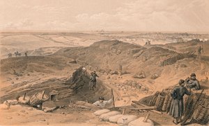 خندق Malakoff ، Battery Gervais ، وخلفي Redan ، 1856 بواسطة توماس بيكين